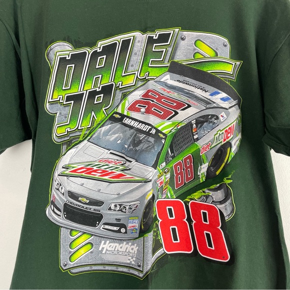 Dale Earnhardt Jr. #88 Chase Authentics Green T-Shirt Size Large - Picture 2 of 6